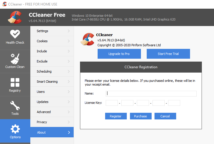 register advanced mac cleaner